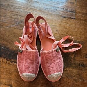 Fendi Coral Espadrille Flats